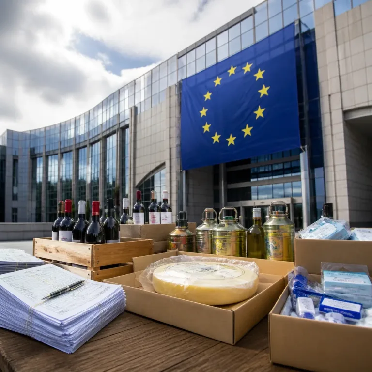 L'Union européenne demande aux États-Unis l'exonération de droits pour vins, fromages et autres exportations