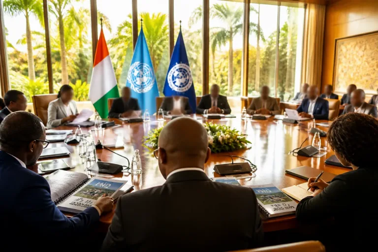 Côte d’Ivoire : le Vice‑Président reçoit les directions Afrique du FMI et du PNUD pour soutenir le PND 2026‑2030