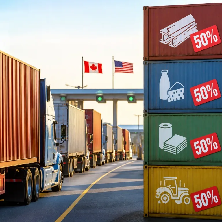 Washington et Ottawa s'engagent dans une escalade commerciale après l'imposition de surtaxes de 50%