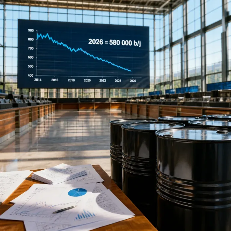 L'OPEP réduit une nouvelle fois sa prévision de demande pétrolière pour 2026 à 580 000 b/j