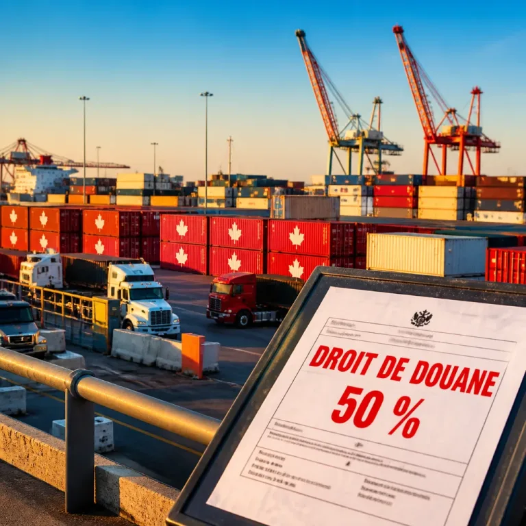 Washington impose un droit de douane de 50 % sur 20 milliards de dollars d'exportations canadiennes