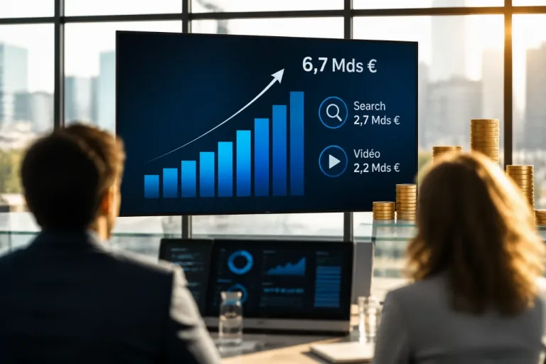 La publicité digitale en France progresse de +12% au 1er semestre, 6,7 milliards investis