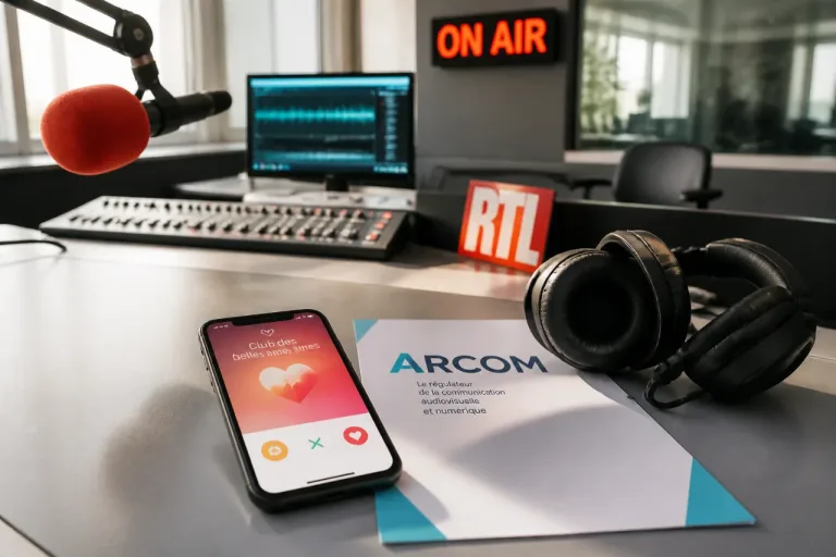 ARCOM rappelle RTL à l’ordre pour publicité non signalée liée au club de Karine Le Marchand