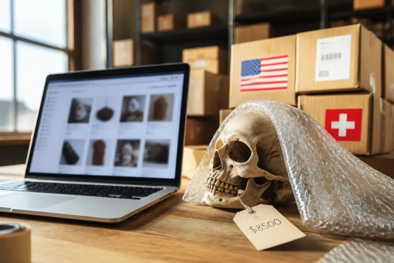 Des restes humains vendus sur les marketplaces : le flou légal qui profite aux vendeurs