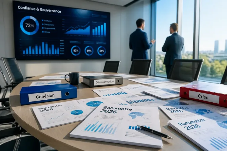 Le dircom devient gestionnaire de confiance : les enseignements du Baromètre Comfluence 2026