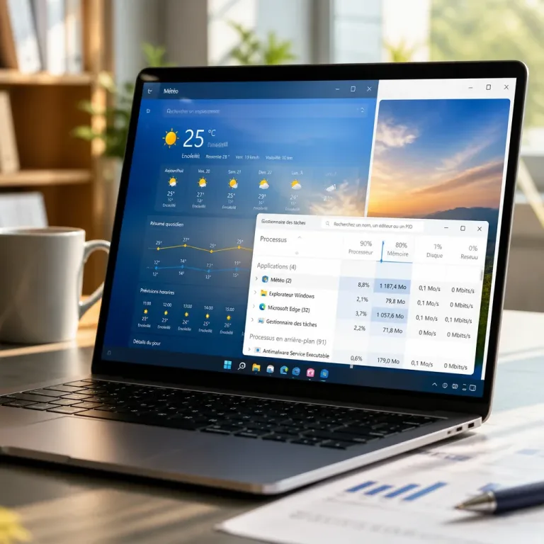 Microsoft intègre de la publicité et consomme près de 1,2 Go pour son app Météo dans Windows 11