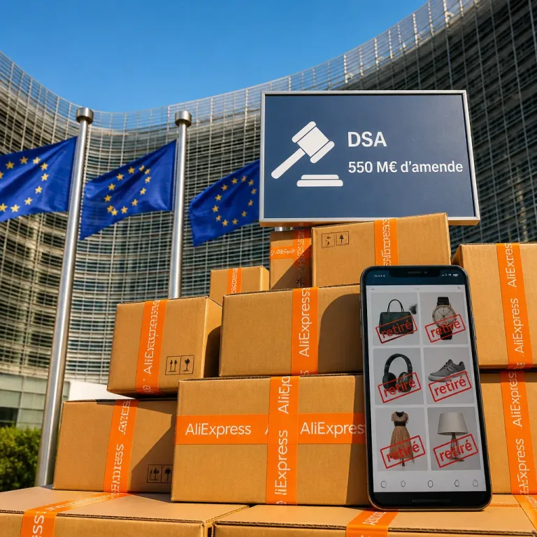 AliExpress écoppe de 550 M€ d’amende sous DSA: l’Europe durcit le ton envers les marketplaces
