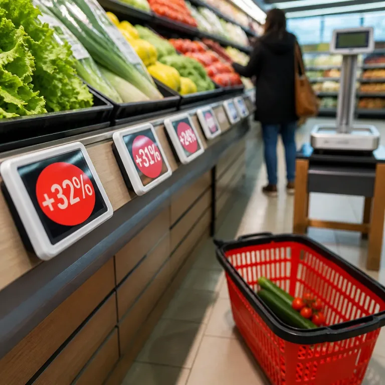 Hausse marquée des légumes : jusqu'à +32% sur certaines références, l'accès à une alimentation saine menacé