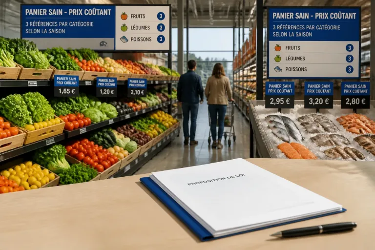 Obliger les supermarchés à vendre un panier « sain » à prix coûtant : la proposition d'un député écologiste