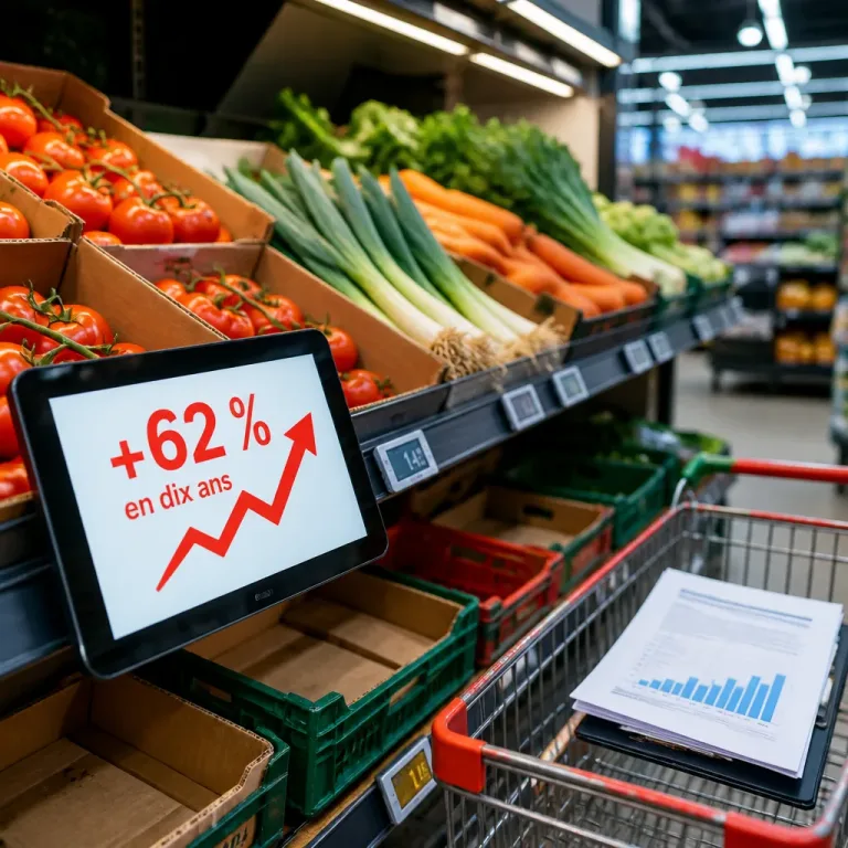 Hausse durable des légumes : +62 % en dix ans, la météo n'explique pas tout