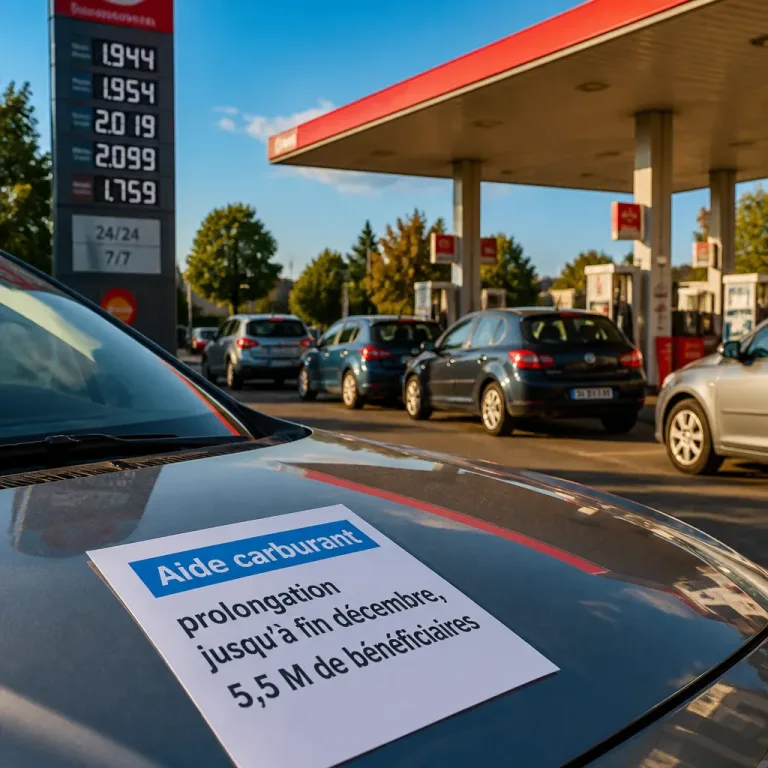 Aide carburant prolongée et élargie : 5,5 millions de bénéficiaires jusqu'à la fin de l'année