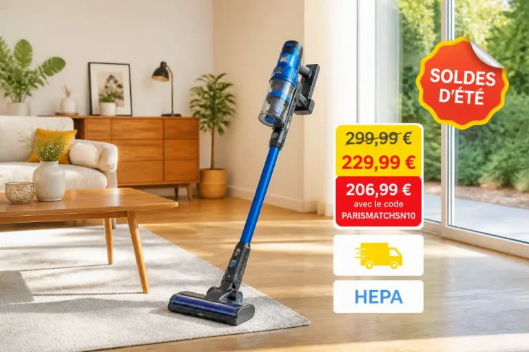 Aspirateur-balai Shark: forte baisse à 206,99 € grâce à double remise pendant les soldes