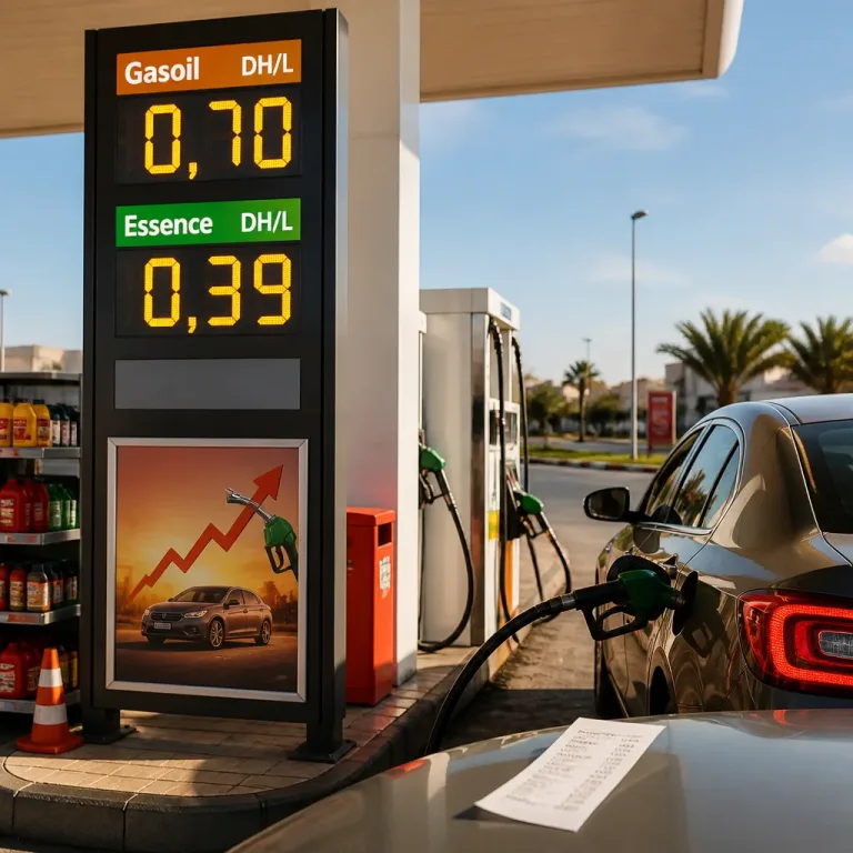 Hausse des carburants au Maroc : fin du répit, le litre prend jusqu'à 0,70 dirham