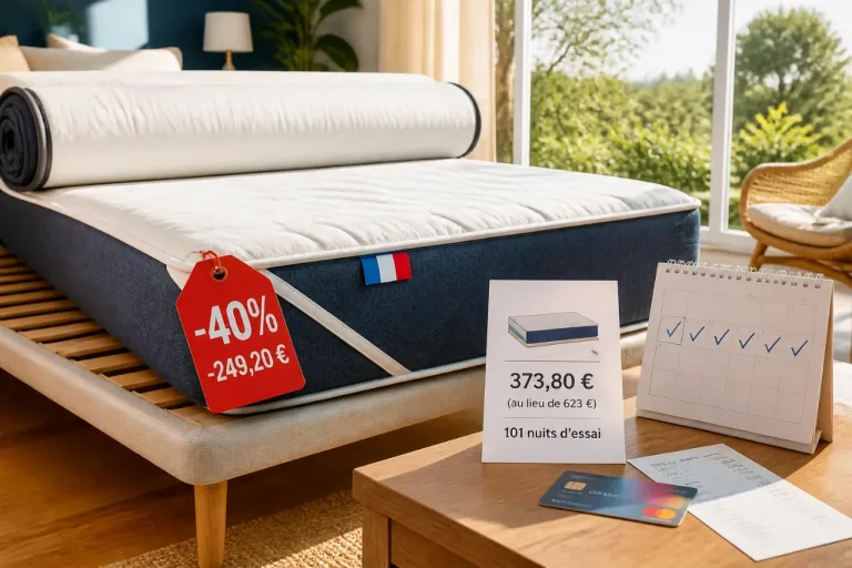 Matelas Morning Routine : -40% chez Merinos, une économie de 249,20 € à saisir