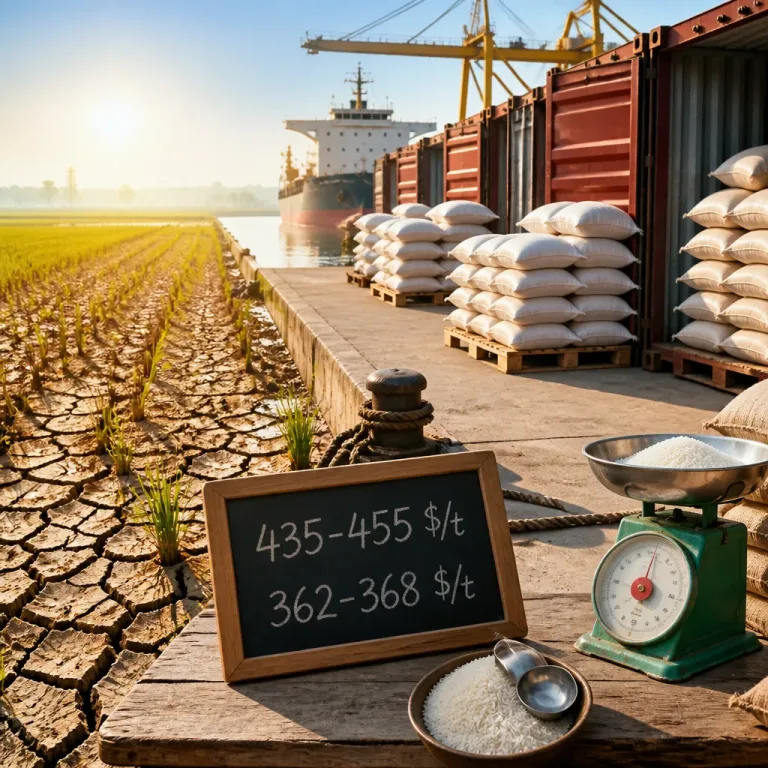 Les prix du riz à l'export grimpent : El Niño alimente les tensions sur l'approvisionnement