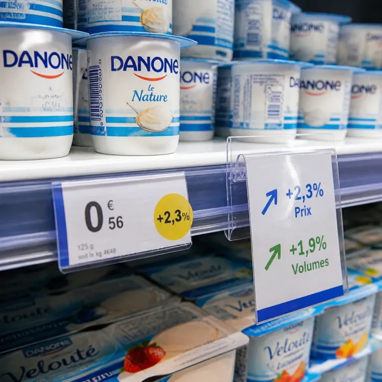 Danone limite les hausses de prix en misant sur volumes et gains de productivité