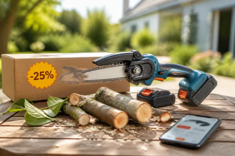 Soldes d’été : cette mini-tronçonneuse électrique à -25% peut alléger la facture d’entretien