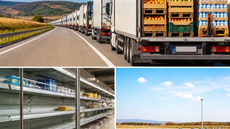 Grève des routiers en Italie : risques de pénuries alimentaires et pression sur le coût du transport