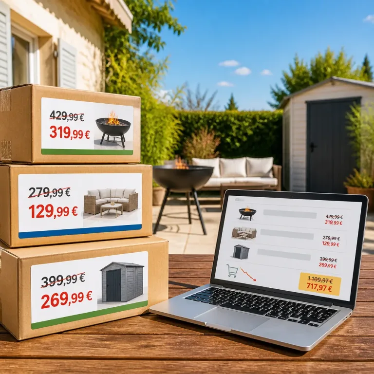 Cdiscount abaisse le ticket d’équipement extérieur: jusqu’à 400 € d’écart sur des achats d’été