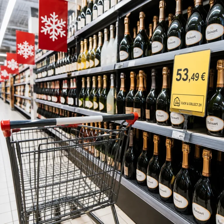 E.Leclerc propose la cuvée Ruinart Brut à 53,49 € : un champagne premium accessible pour les fêtes