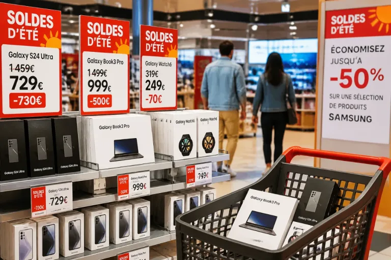 Soldes d'été : Samsung abat les prix sur smartphones, PC et montres — jusqu'à 730 € d'économie