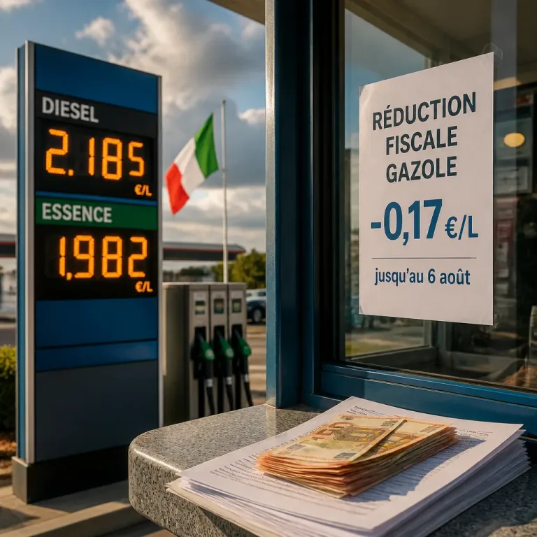 L’Italie rabaisse la taxe sur le gazole : -0,17 €/L jusqu’au 6 août, coût public de 125 M€