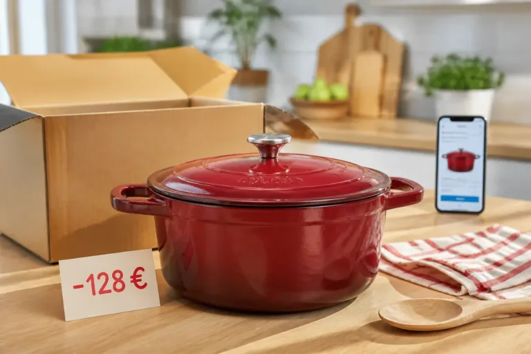Cocotte Le Creuset à -128 € : un coup de pouce tangible pour le budget cuisine des foyers