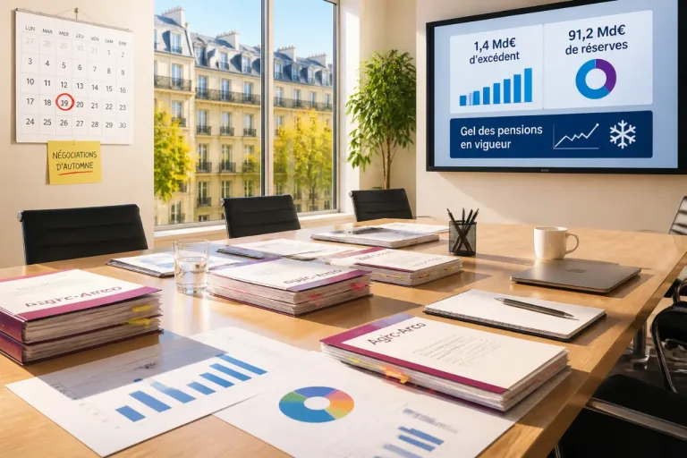 Agirc-Arrco : excédent de 1,4 Md€ mais pensions gelées, l’automne sera décisif