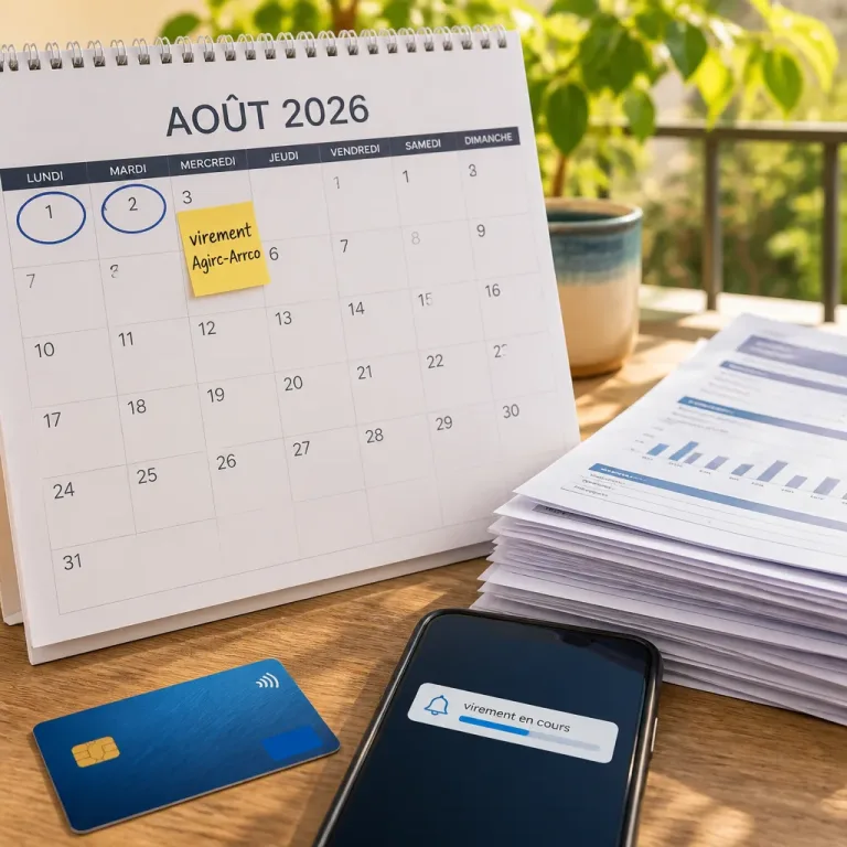Agirc‑Arrco : pourquoi le paiement d'août 2026 sera retardé pour 14 millions de retraités