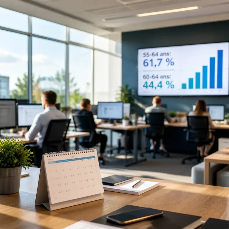 Le taux d’emploi des 55-64 ans atteint un record en 2025, mais la France reste en retrait après 60 ans