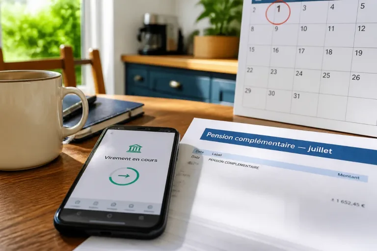 Agirc‑Arrco : la pension complémentaire de juillet 2026 sera ordonnée le 1er juillet