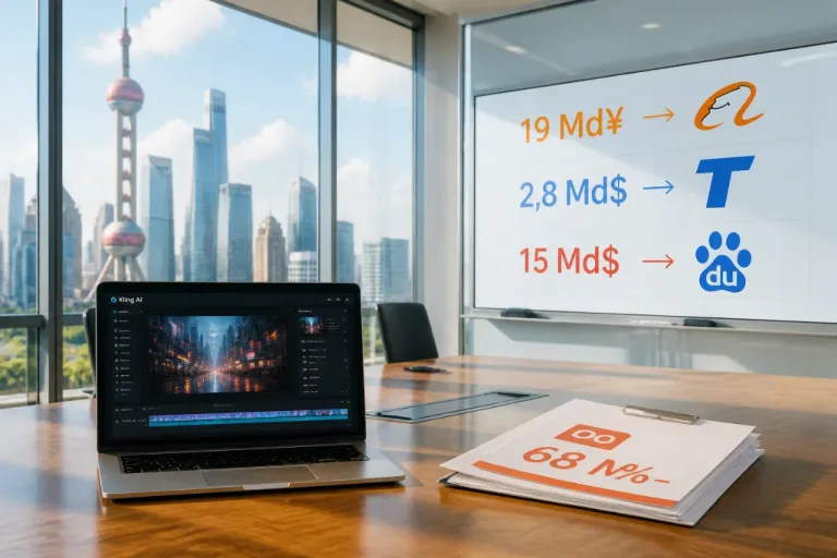 Alibaba et Tencent injectent 2,8 Md$ dans Kling AI, valorisée 15 Md$ avant tour