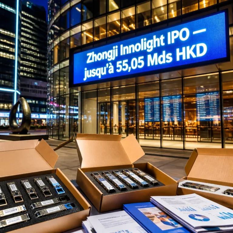 Zhongji Innolight vise jusqu'à 55,05 Mds HKD dans une IPO record à Hong Kong